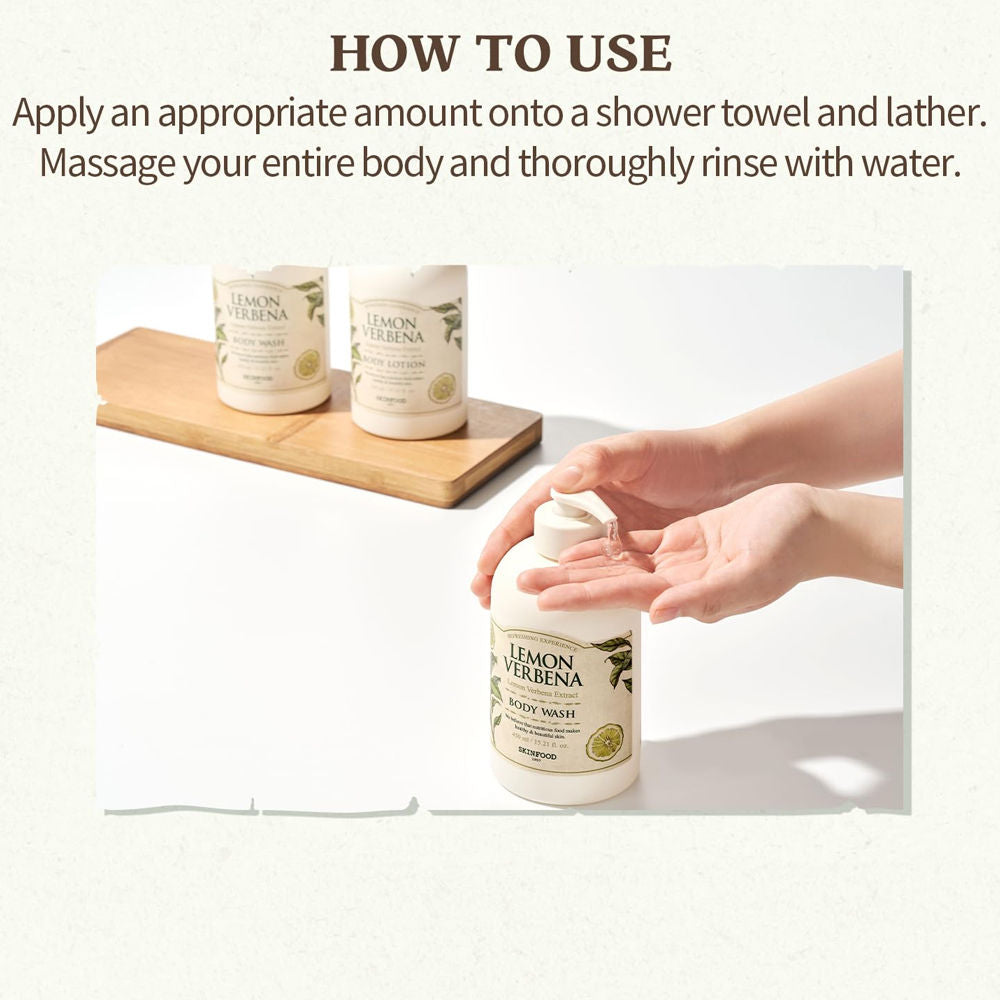 Lemon Verbena Body Wash - Energizing, Hydrating, Skin Revitalizing