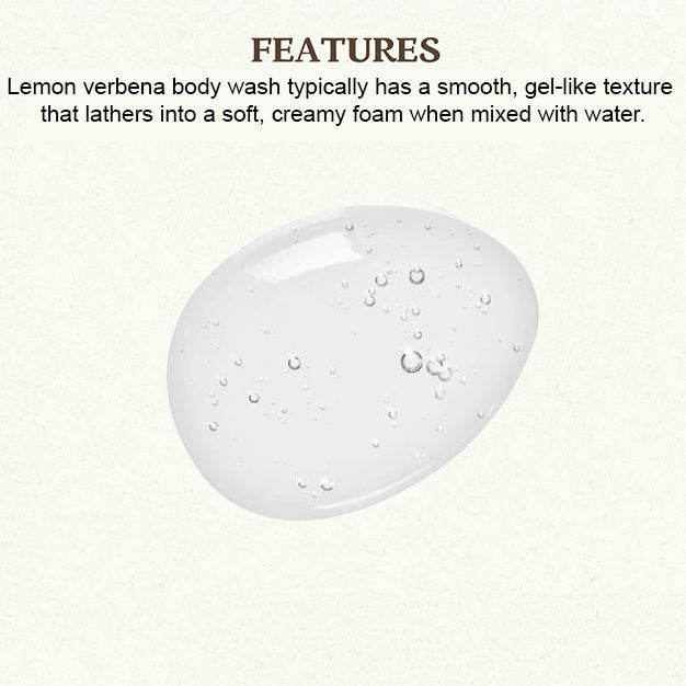 Lemon Verbena Body Wash - Energizing, Hydrating, Skin Revitalizing