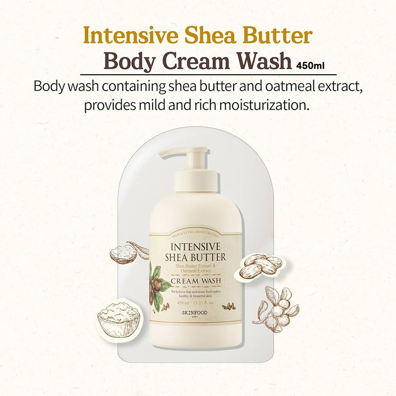 Intensive Shea Butter Cream Wash - Nourishing, Moisturizing, Skin Softening