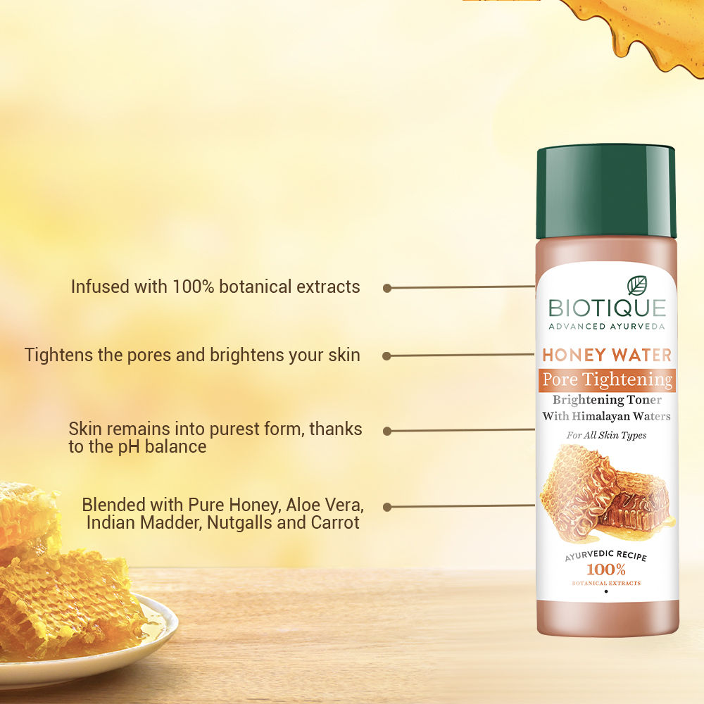 Honey Water Pore Tightening Brightening Toner With Himalayan Waters