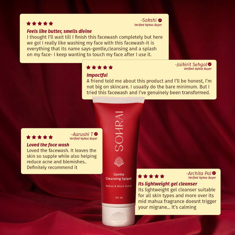 Gentle Cleansing Splash | Foaming Face Wash for Glowing, Blemish-Prone & Sensitive Skin
