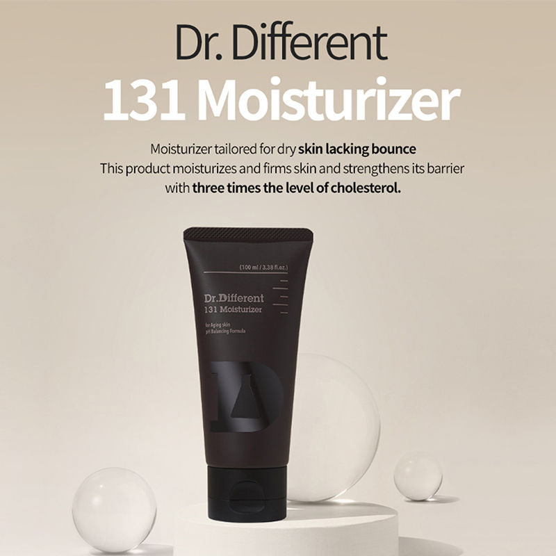 Dr.Different 131 Moisturizer, For Mature, Dehydrated Skin with 1:3:1 Lipid Ratio for Elasticity