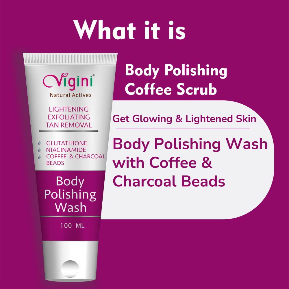 Exfoliating Coffee Scrub Body Wash for Detan Uneven Dull Dark Spots Removal Skin Lightening