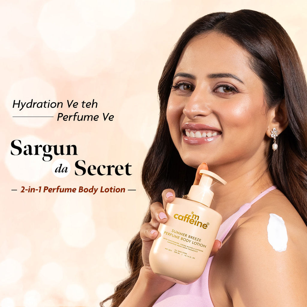Summer Breeze Perfume Body Lotion With Niacinamide & Cocoa Butter Fresh Aquatic Fragrance