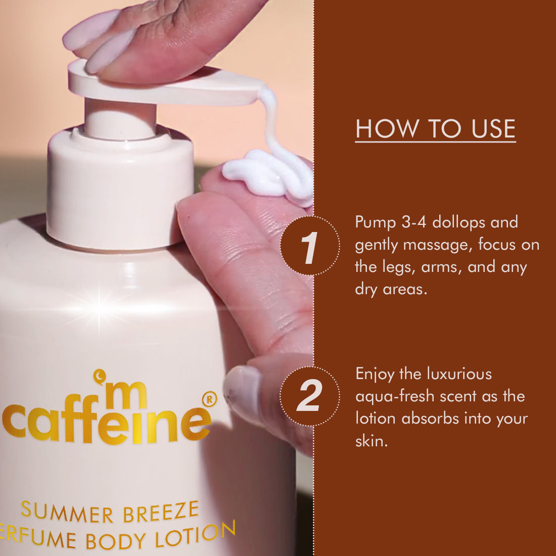 Summer Breeze Perfume Body Lotion With Niacinamide & Cocoa Butter Fresh Aquatic Fragrance
