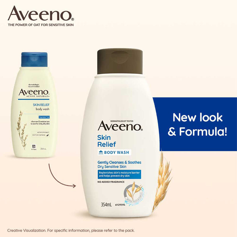 Skin Relief Body Wash - Prebiotic Oat to Cleanse & Moisturize Dry, Itchy & Sensitive Skin