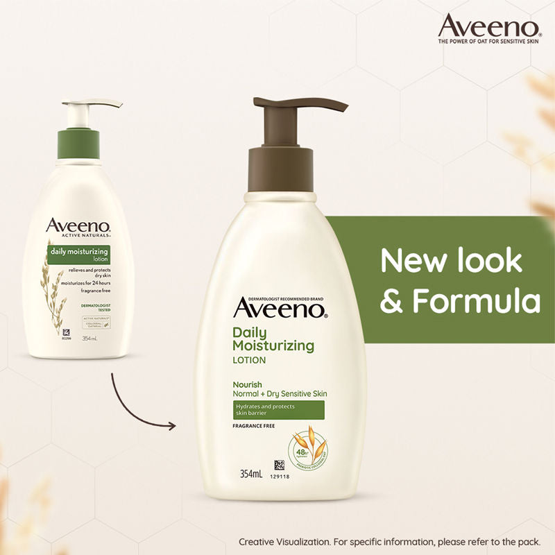 Daily Moisturising Lotion - Natural Oat Body Moisturizer For Normal, Dry & Sensitive Skin