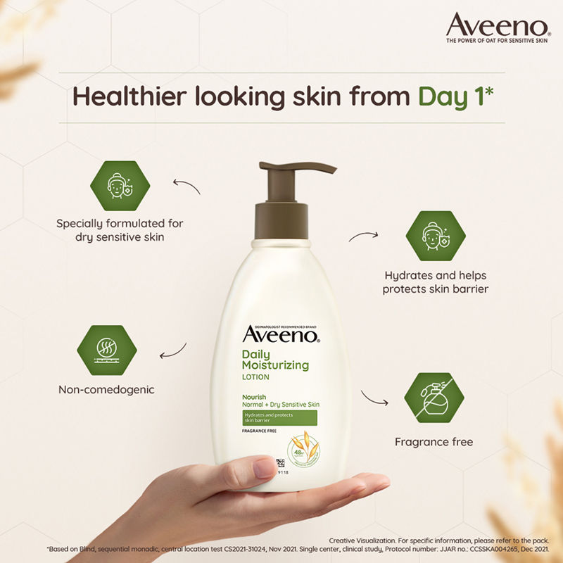 Daily Moisturising Lotion - Natural Oat Body Moisturizer For Normal, Dry & Sensitive Skin
