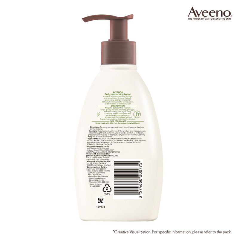 Daily Moisturising Lotion - Natural Oat Body Moisturizer For Normal, Dry & Sensitive Skin