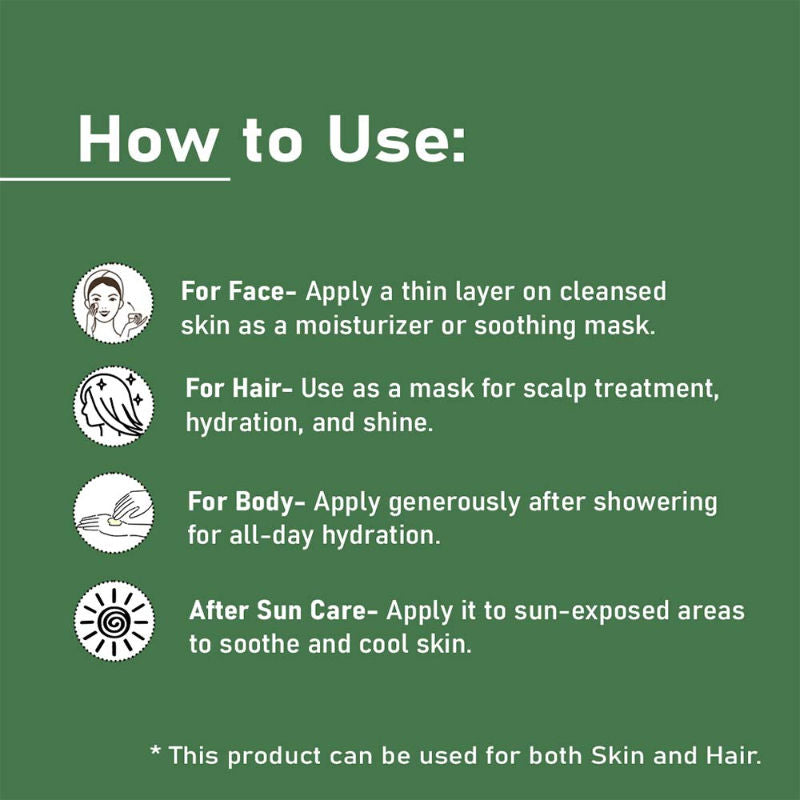 Aloe Vera GelPure & Natural for Skin and Hair