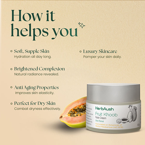 Fruit Khoob Face Cream Glow Revival Nourishing Moisturizer