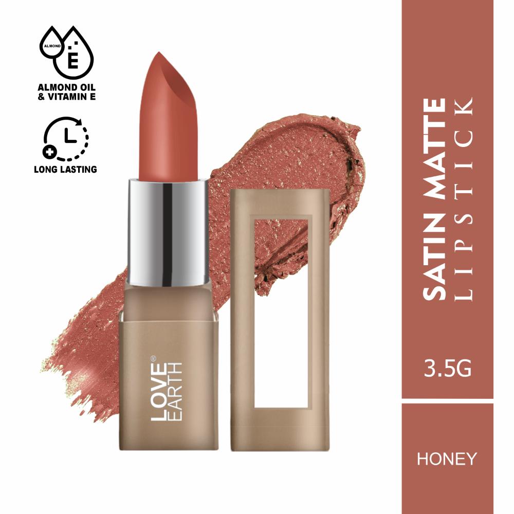 Satin Matte Lipstick - Honey