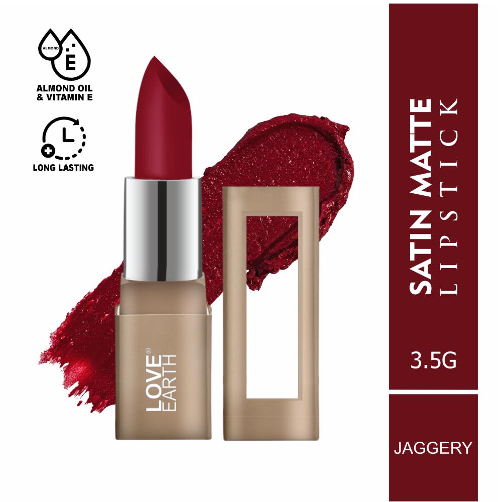 Satin Matte Lipstick - Jaggery