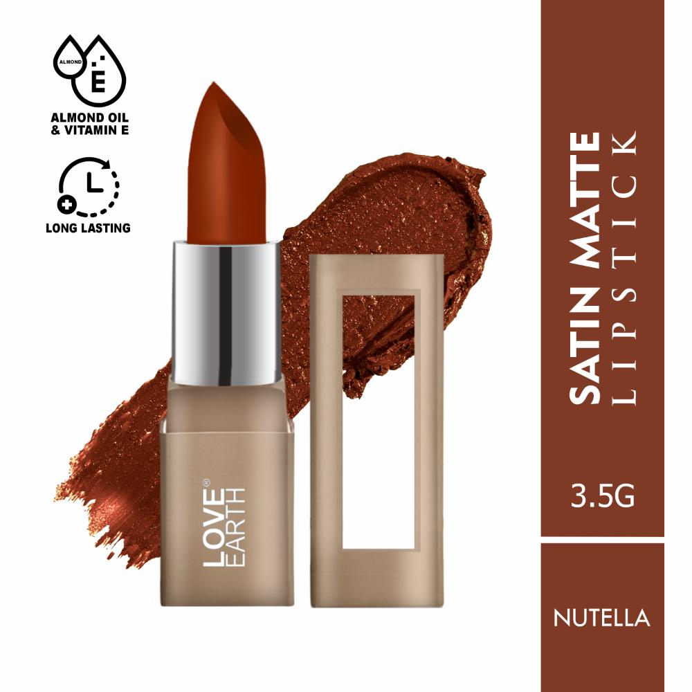 Satin Matte Lipstick - Nutella