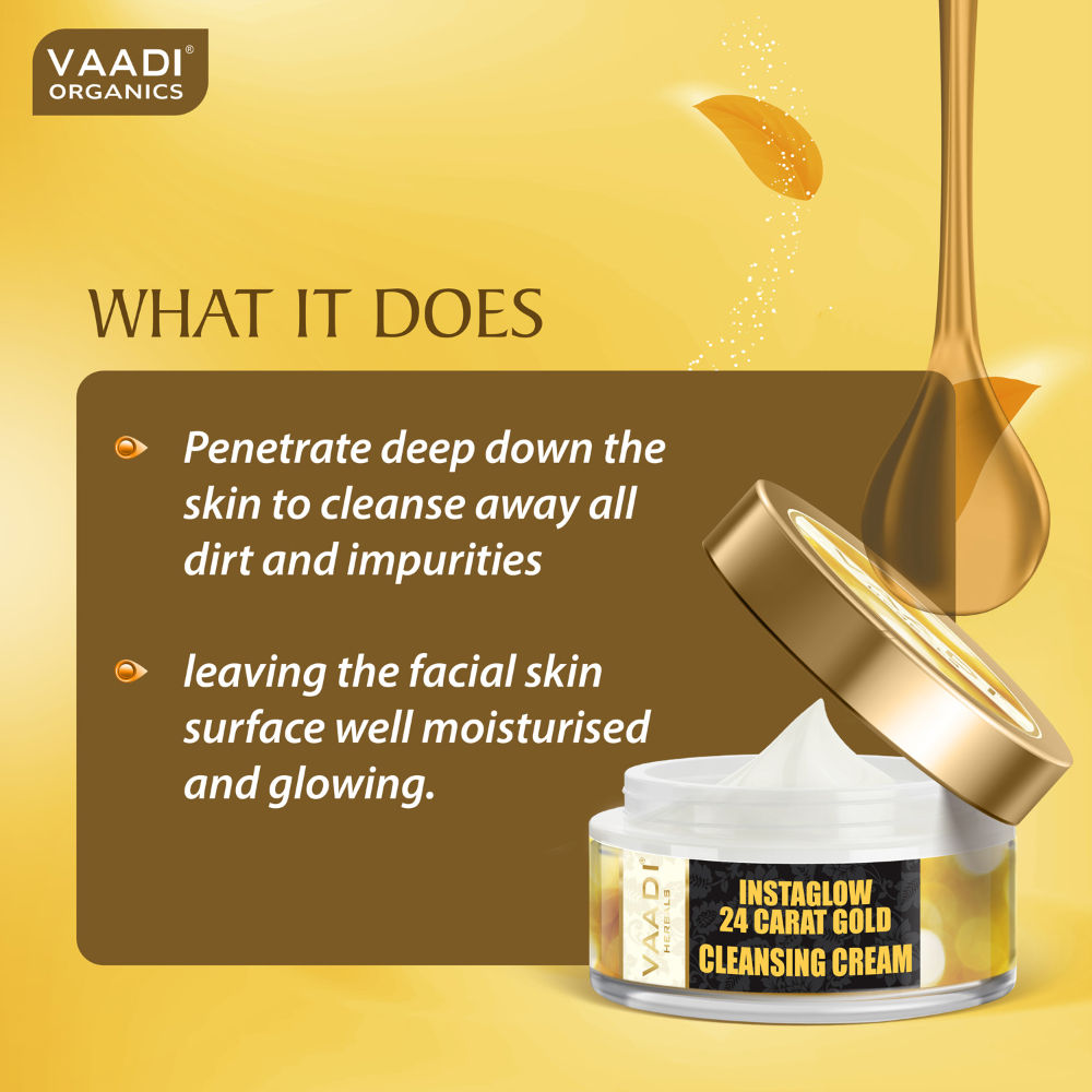 24 Carat Gold Cleansing Cream - Marigold Oil
