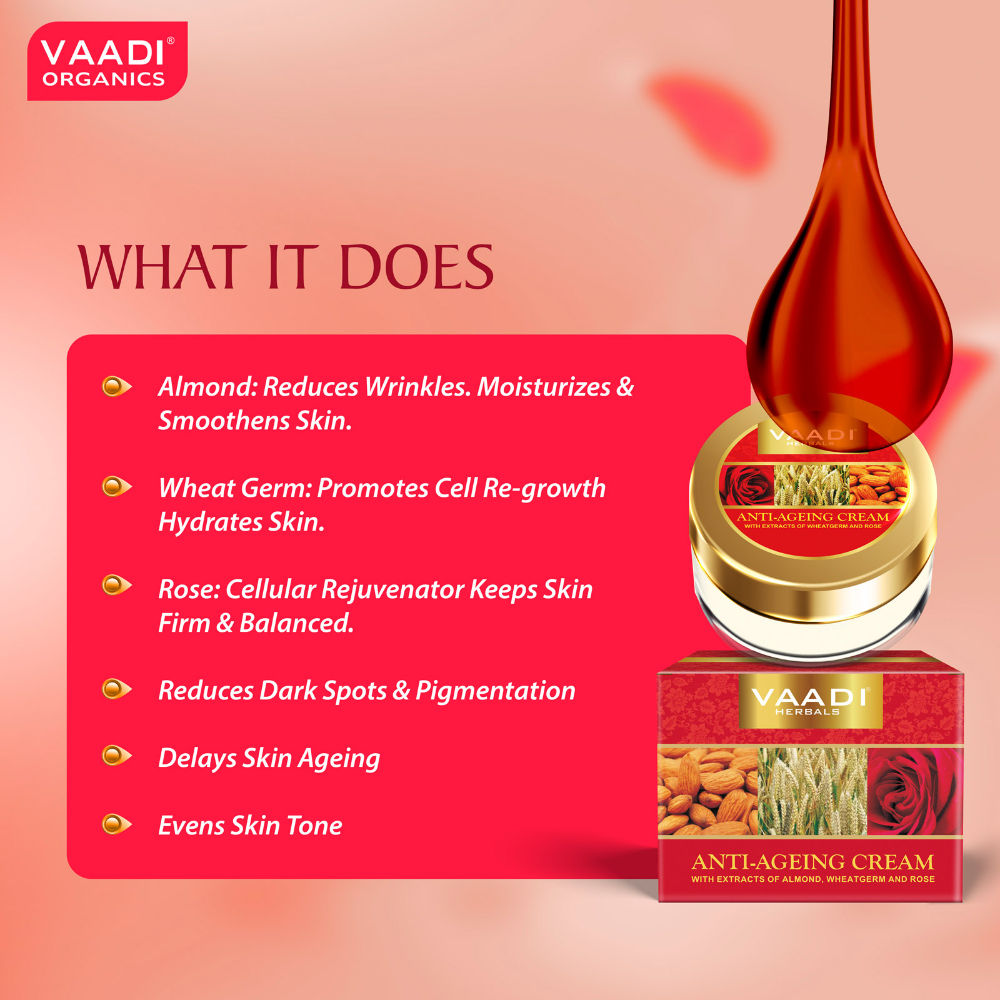 Anti-Ageing Cream - Almond- Wheatgerm & Rose