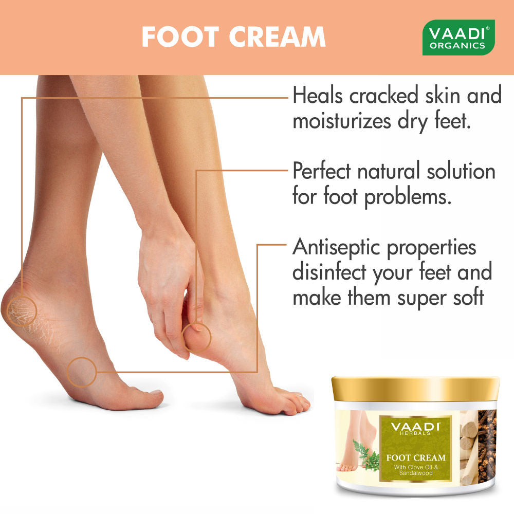Foot Cream With Clove Oil & Sandalwood