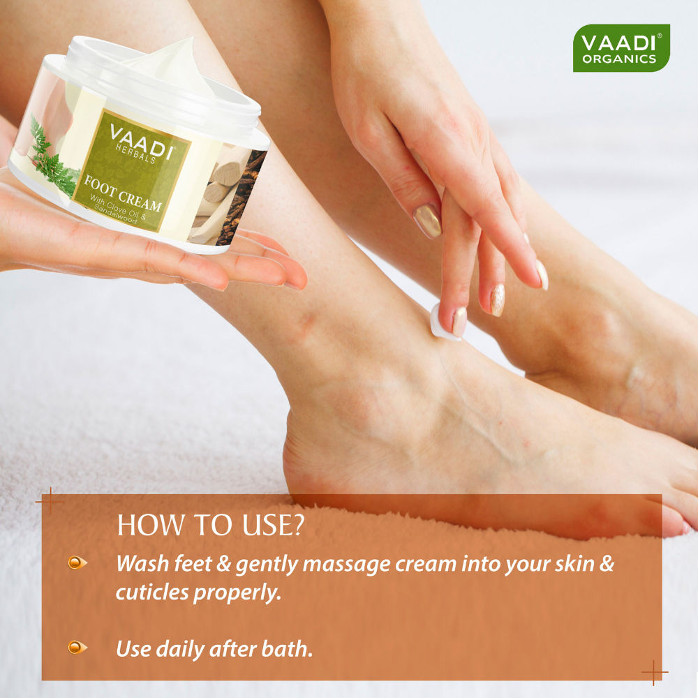 Foot Cream With Clove Oil & Sandalwood