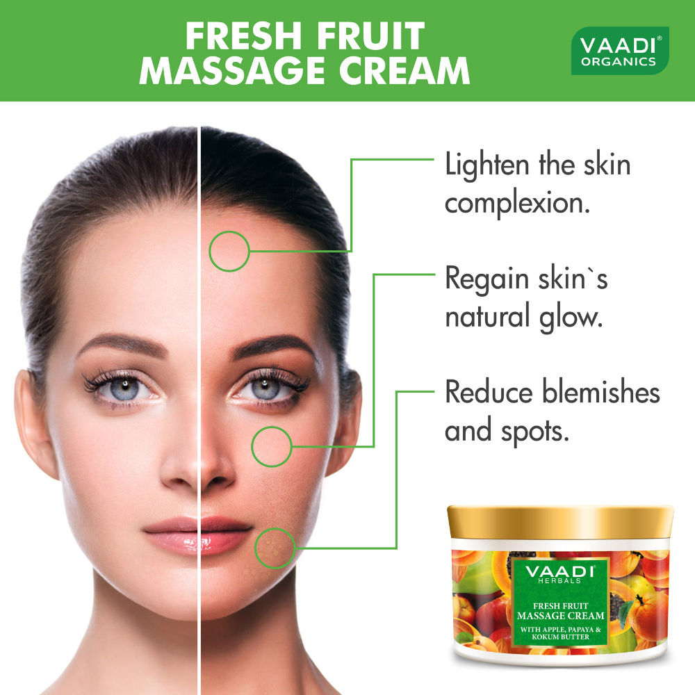 Fresh Fruit Massage Cream With Apple Papaya & Kokum Butter