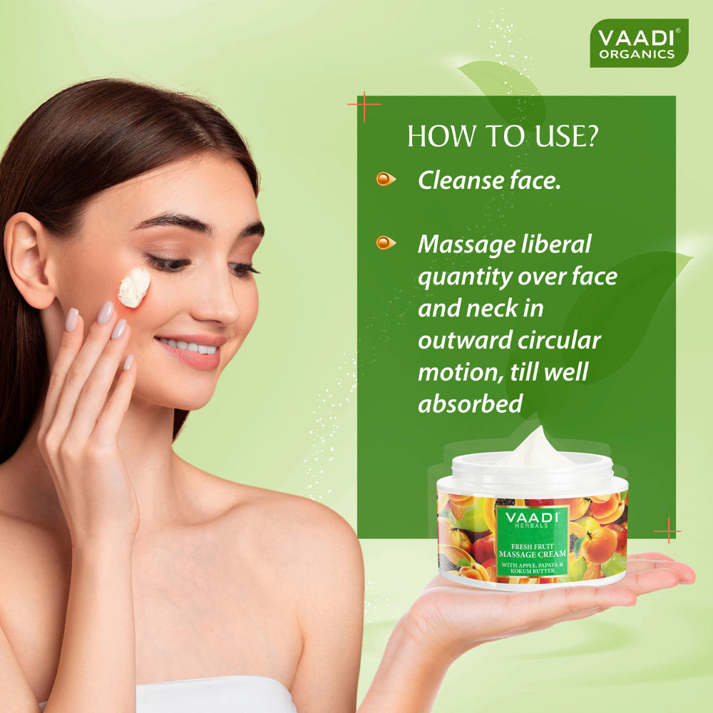 Fresh Fruit Massage Cream With Apple Papaya & Kokum Butter