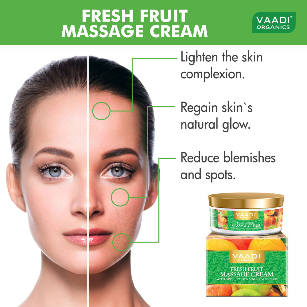Apple Papaya & Kokum Butter Fresh Fruit Massage Cream