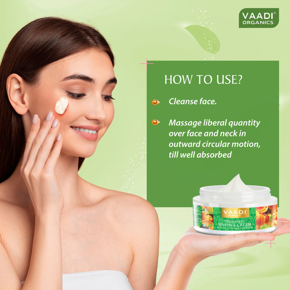 Apple Papaya & Kokum Butter Fresh Fruit Massage Cream