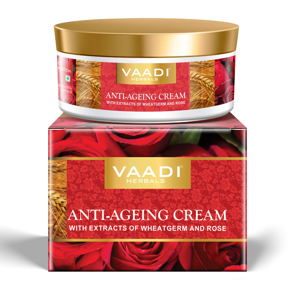 Anti Ageing Cream with Extracts Of Wheatgerm and Rose