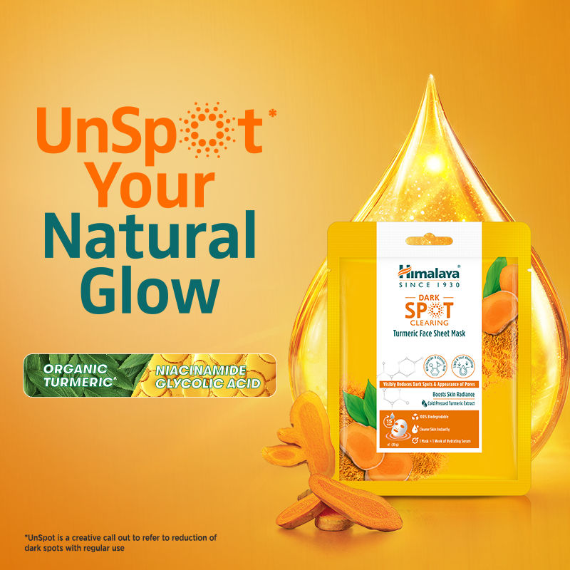 Dark Spot Clearing Turmeric Face Sheet Mask