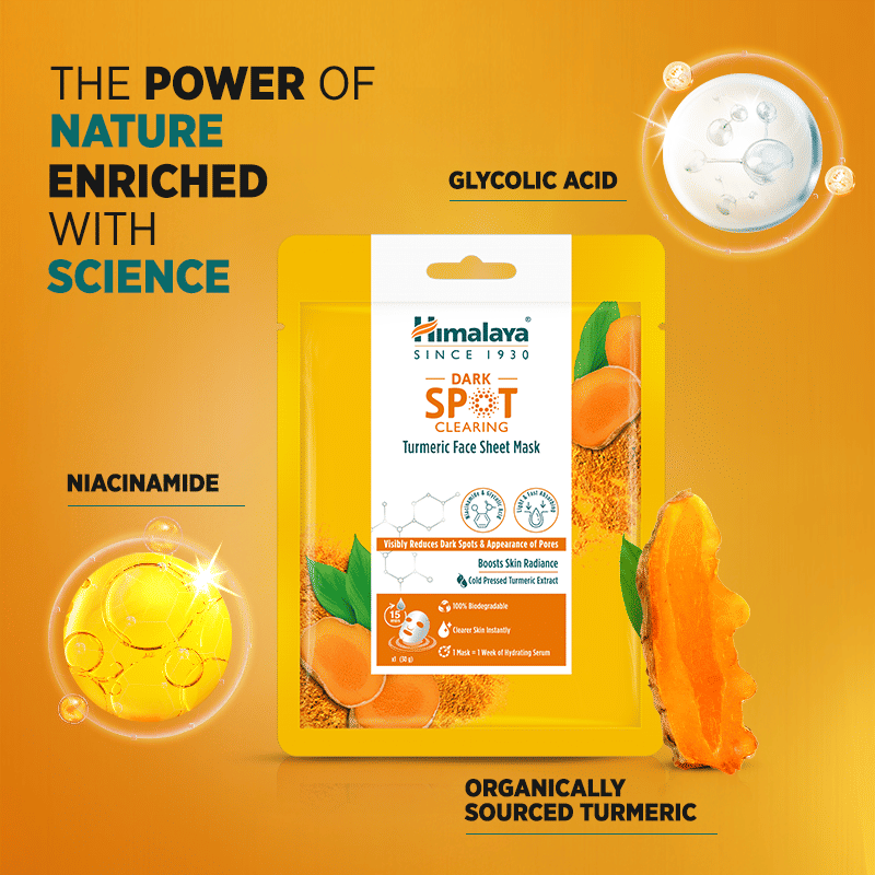 Dark Spot Clearing Turmeric Face Sheet Mask