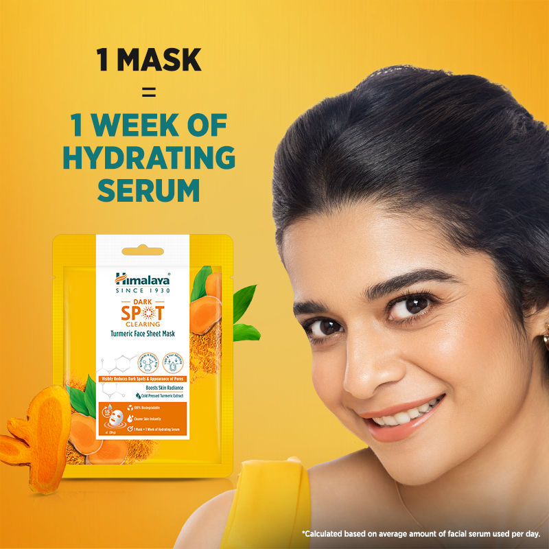 Dark Spot Clearing Turmeric Face Sheet Mask