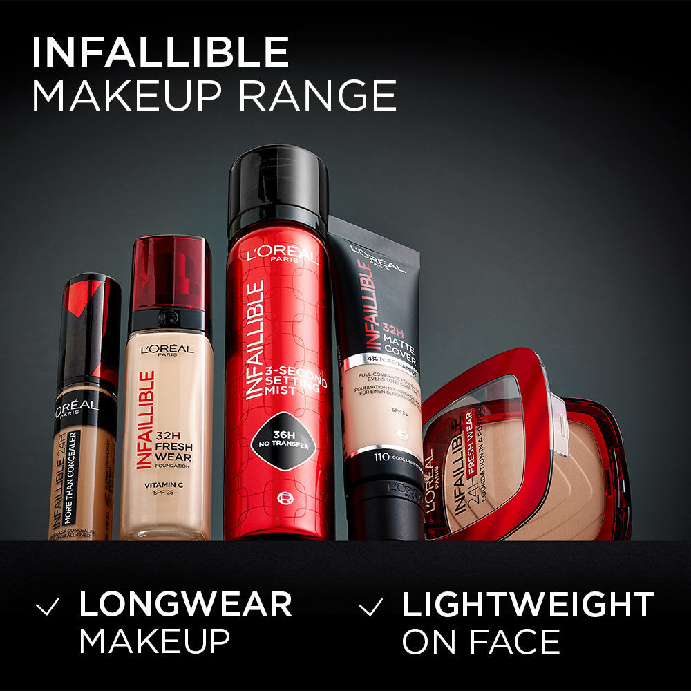 Infallible 3-Second Setting Spray, 36hr Long Lasting Makeup