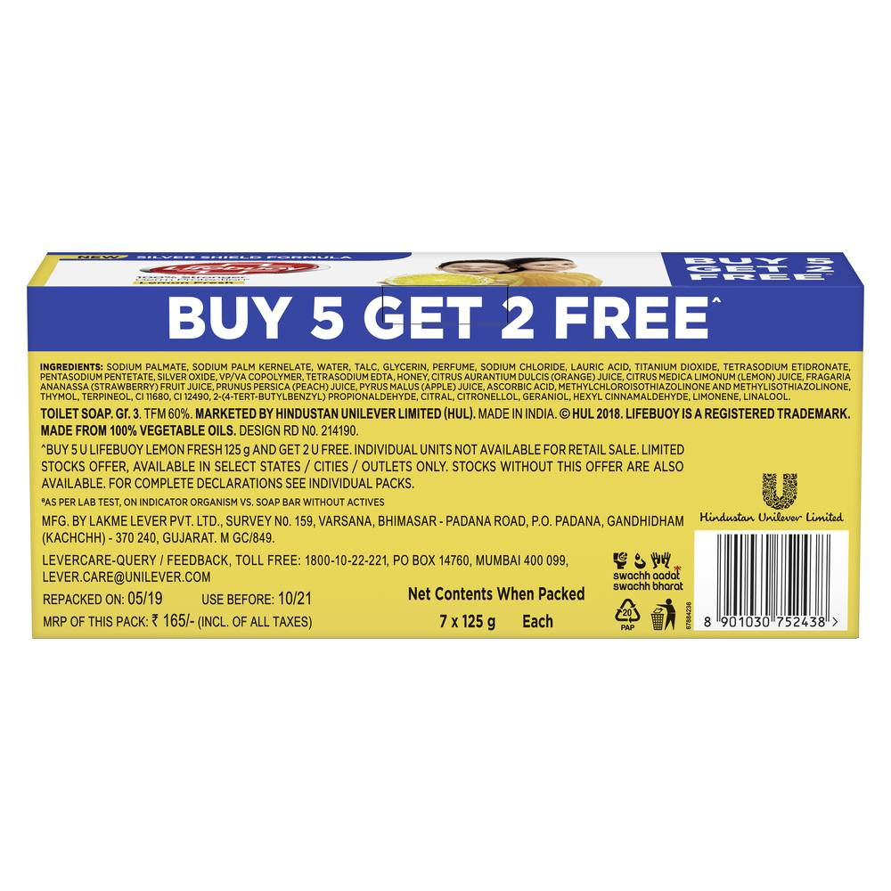 Lemon Fresh Bathing Soap Refreshing Bathing Soap With Freshness Of Lemon (Buy 5 Get 2 Free)