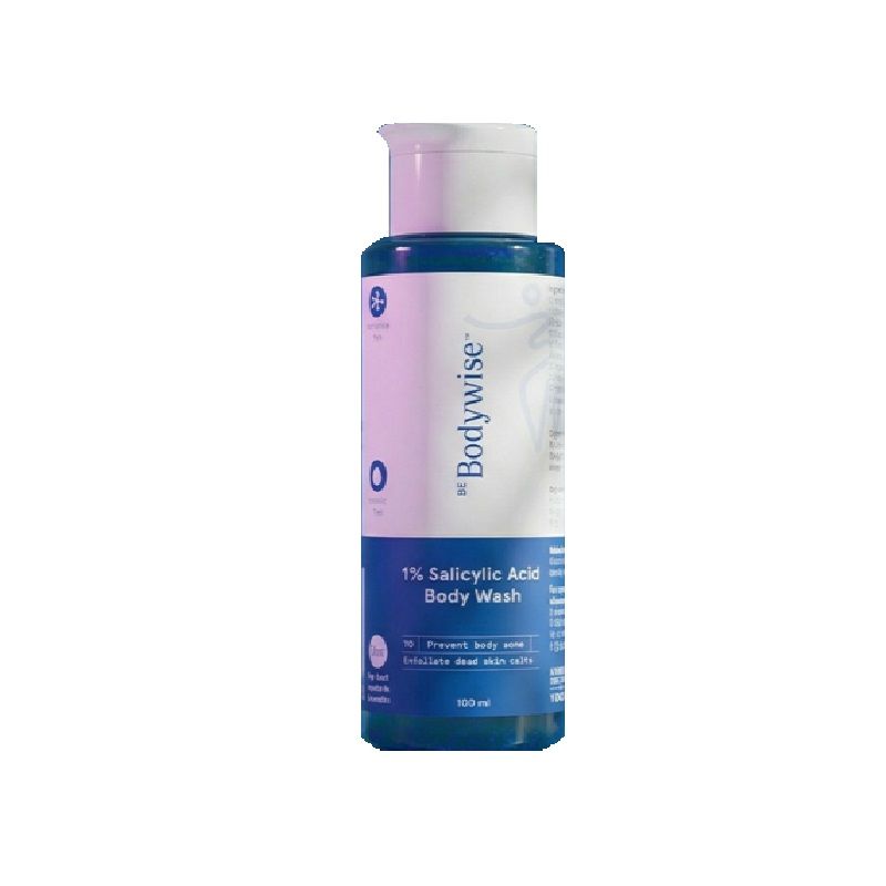 1% Salicylic Acid Body Wash, Treats Body Acne & Strawberry Skin - Exfoliating Shower Gel