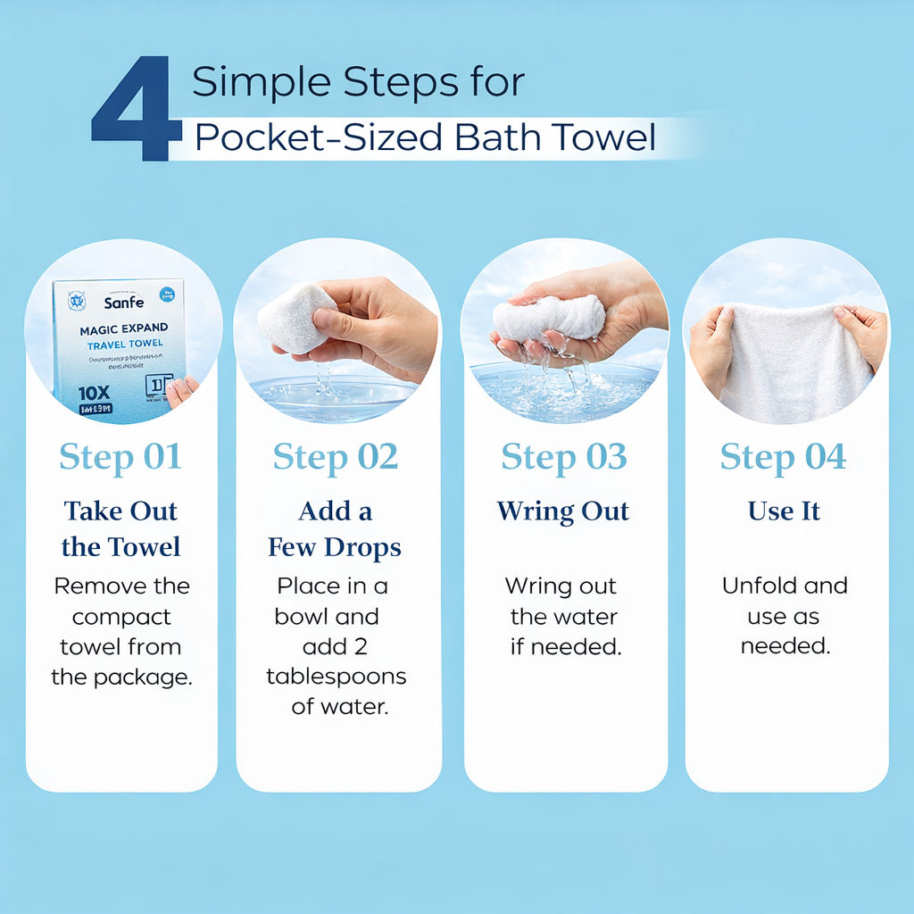 Magic Expand Travel Towel
