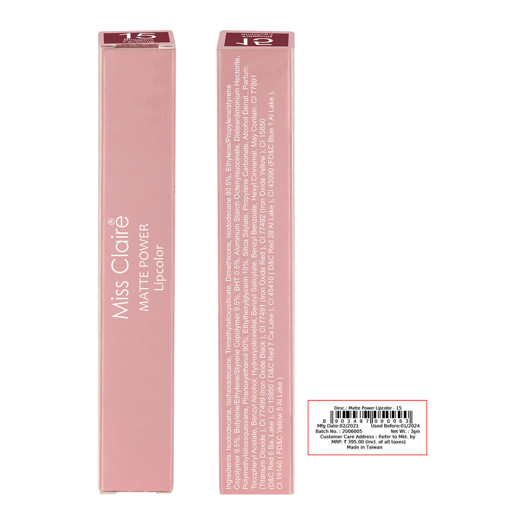 Matte Power Lipcolor - 15-bloggers Favourite