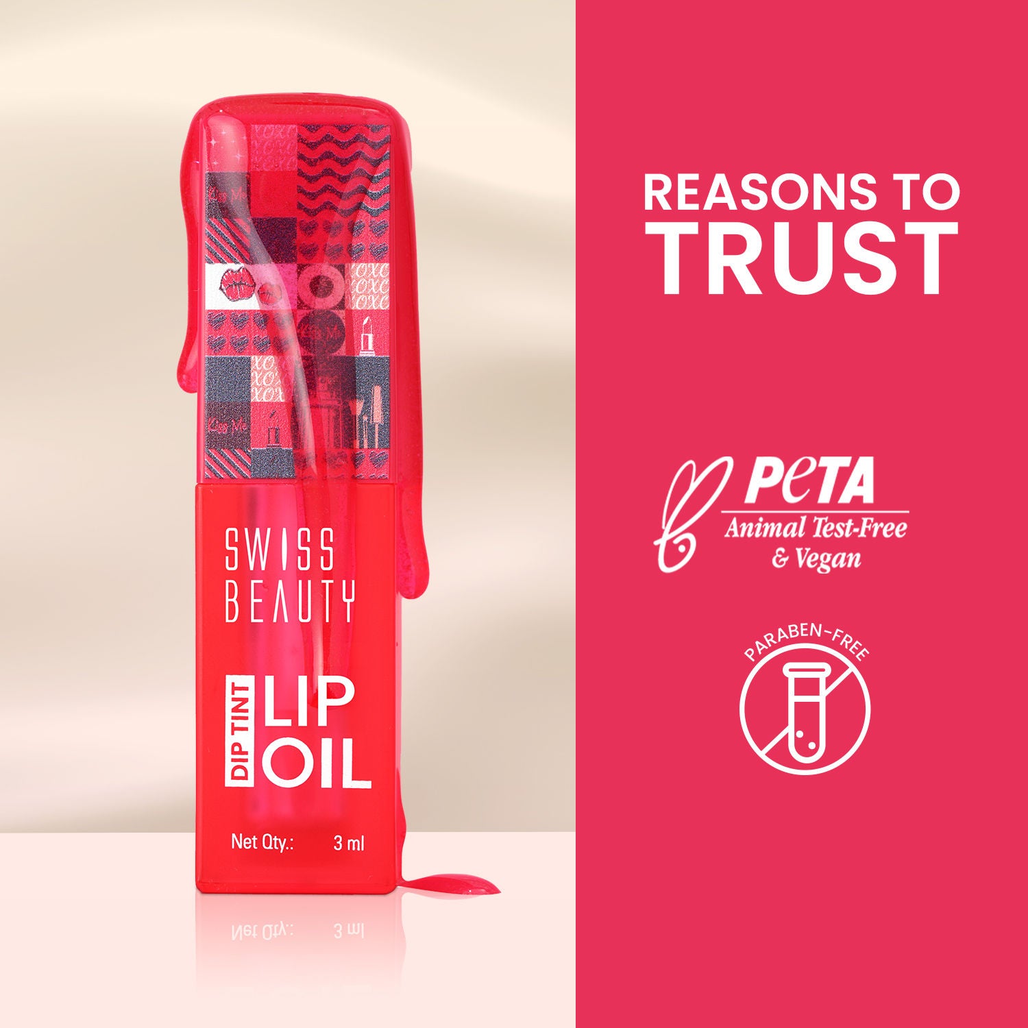 Dip Tint Color Changing Long Lasting With Vitamin-E PH Lip Oil
