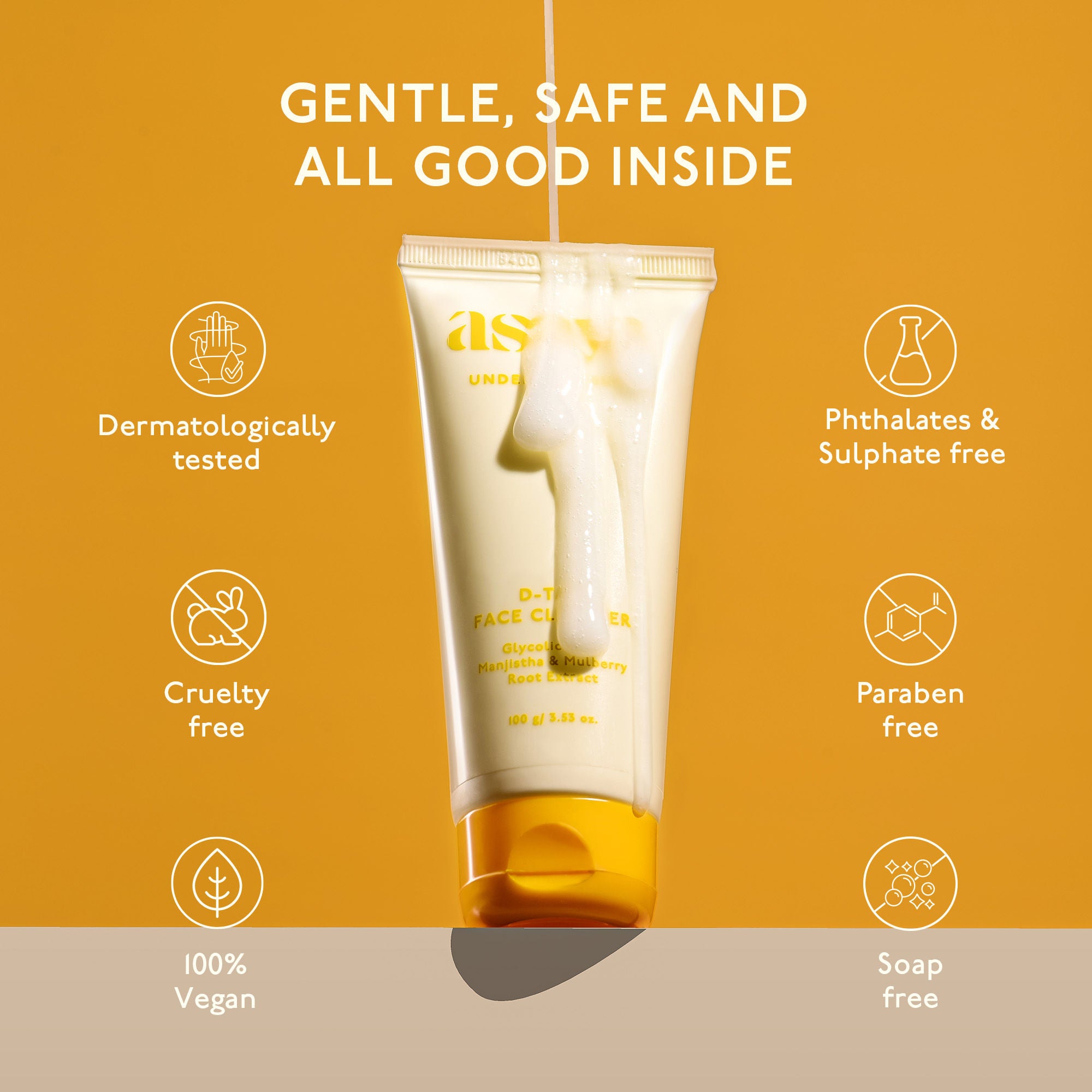 De Tan Skin Brightening Face Wash For Instant Tan Removal With Manjistha And Glycolic Acid