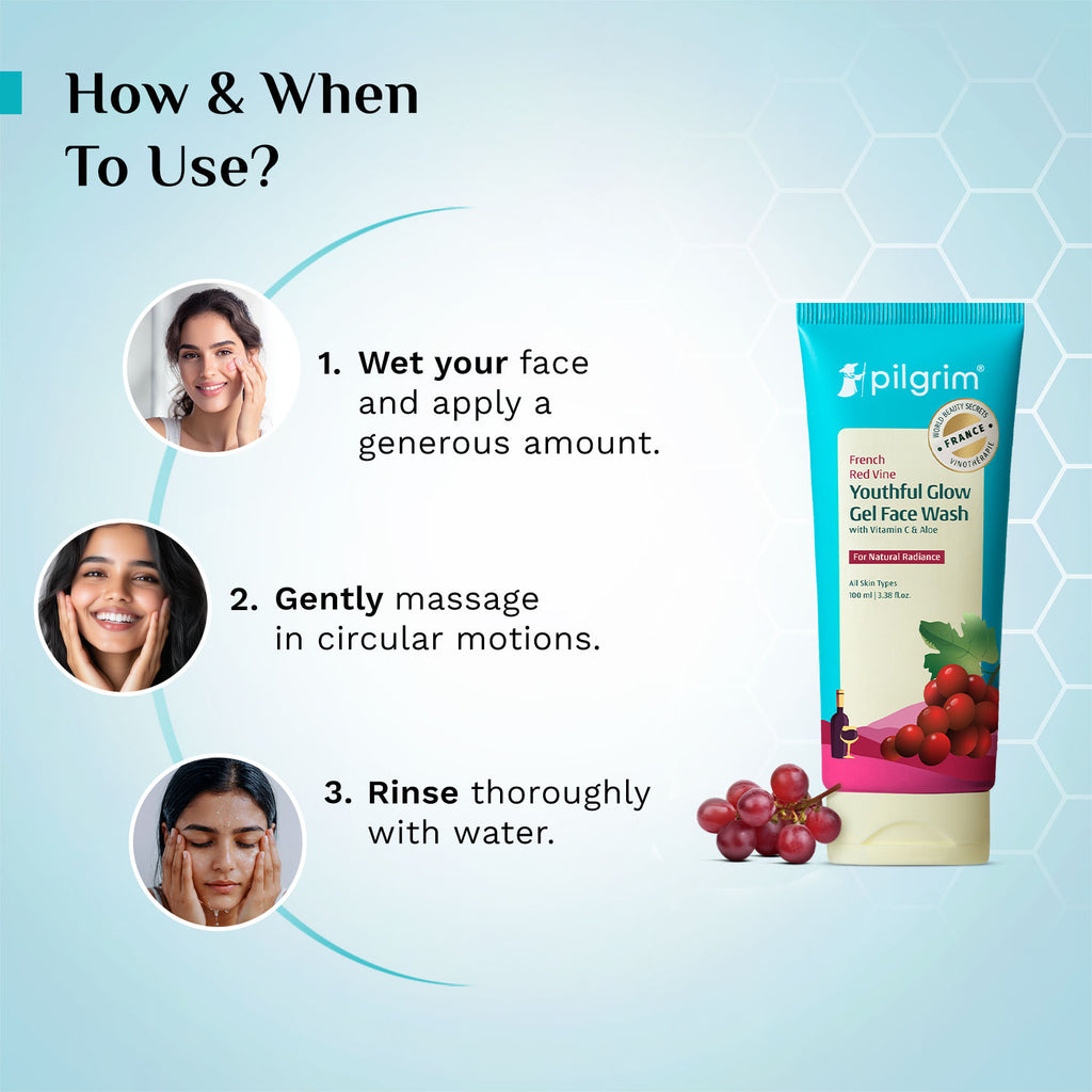 Red Vine Face Wash with Vitamin C & Aloe