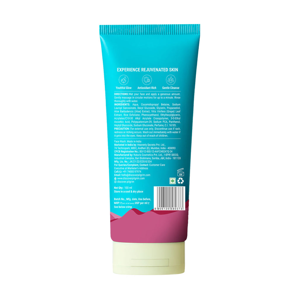 Red Vine Face Wash with Vitamin C & Aloe