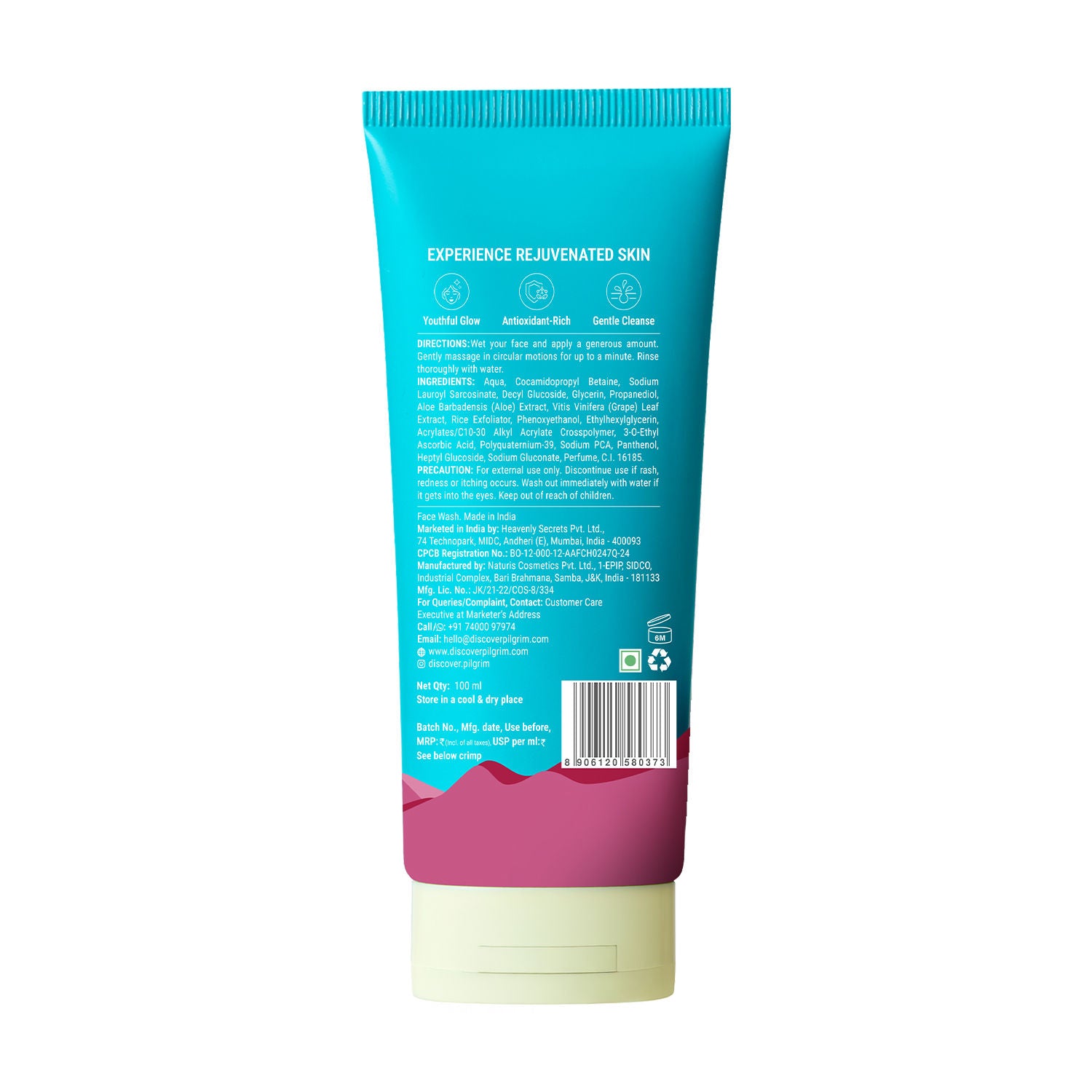 Red Vine Face Wash with Vitamin C & Aloe