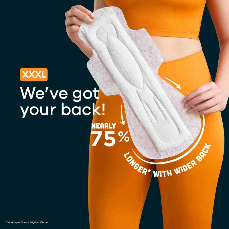 Bindazzz Nights 20 XXXL Sanitary Pads, Upto 0% Leaks All Night Long