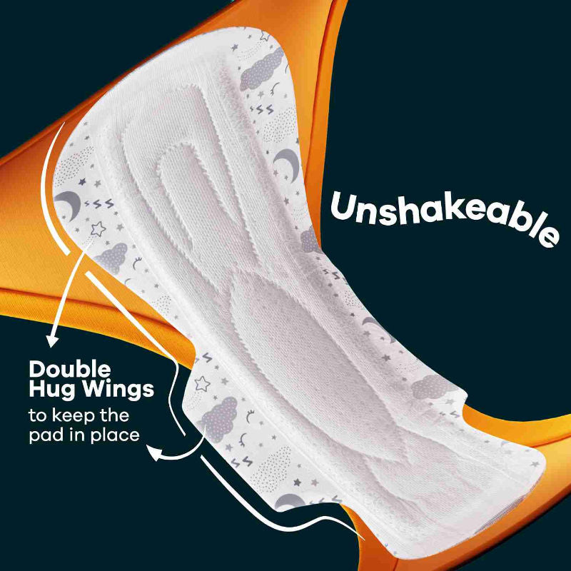 Bindazzz Nights 20 XXXL Sanitary Pads, Upto 0% Leaks All Night Long