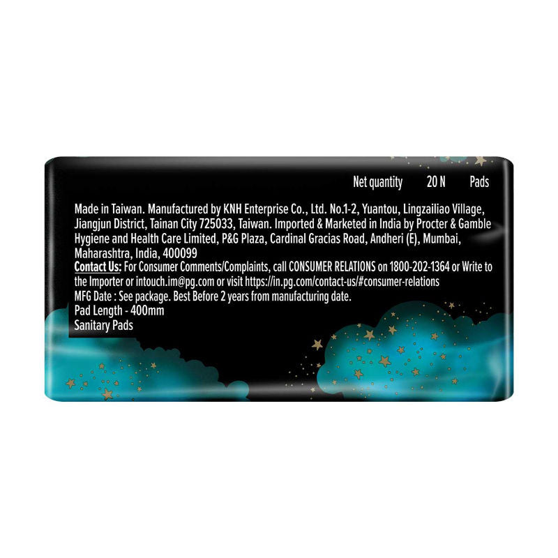 Bindazzz Nights 20 XXXL Sanitary Pads, Upto 0% Leaks All Night Long