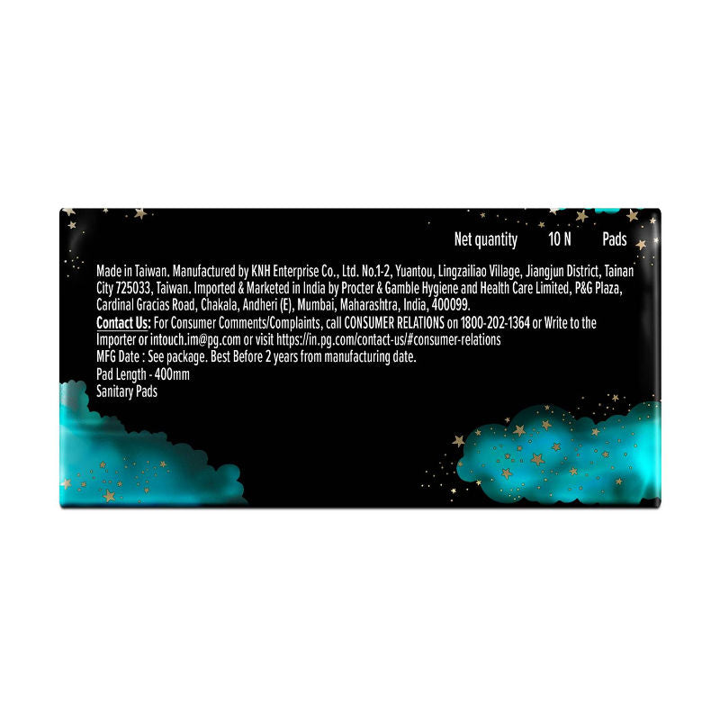 Bindazzz Nights 10 XXXL Sanitary Pads, Upto 0% Leaks All Night Long