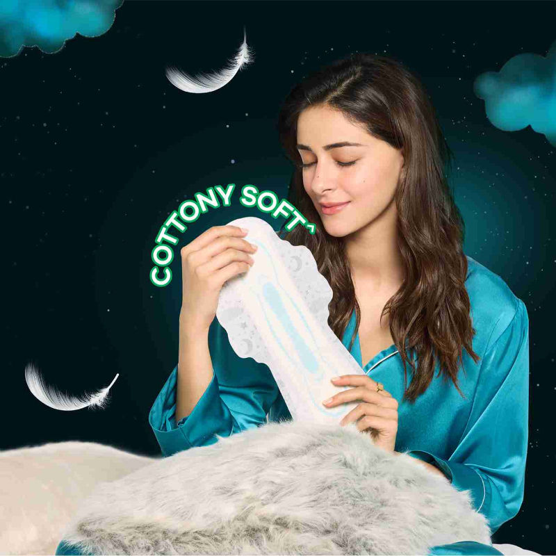 Bindazzz Nights 45 XXL Sanitary Pads, Upto 0% Leaks All Night Long