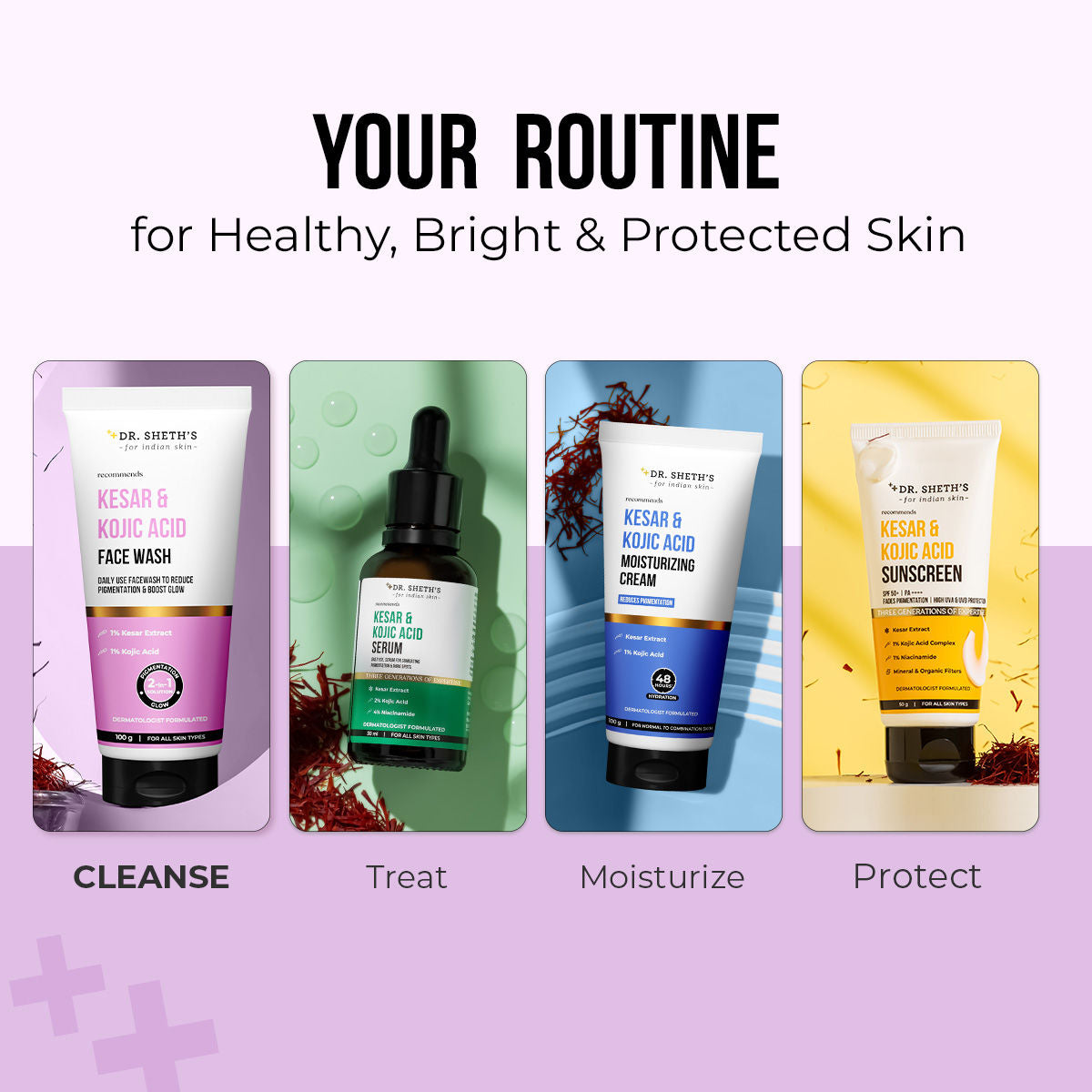 Kesar & Kojic Acid Facewash For All Skin Types