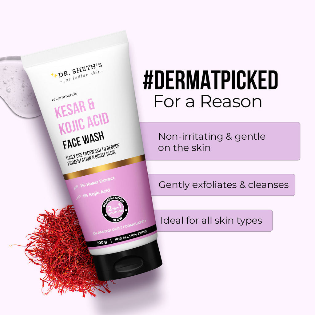 Kesar & Kojic Acid Facewash For All Skin Types