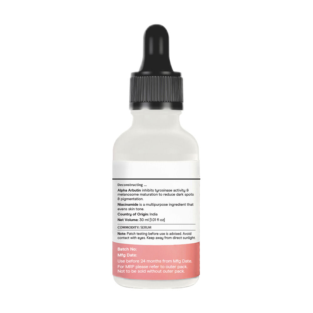 5% Niacinamide Face Serum with Alpha Arbutin, For Acne Marks, Beginner Friendly