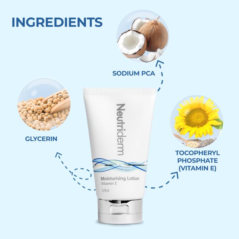 Moisturising Face & Body Lotion For Dry, Aging, Wrinkles, Acne, Red Skin With Vitamin E