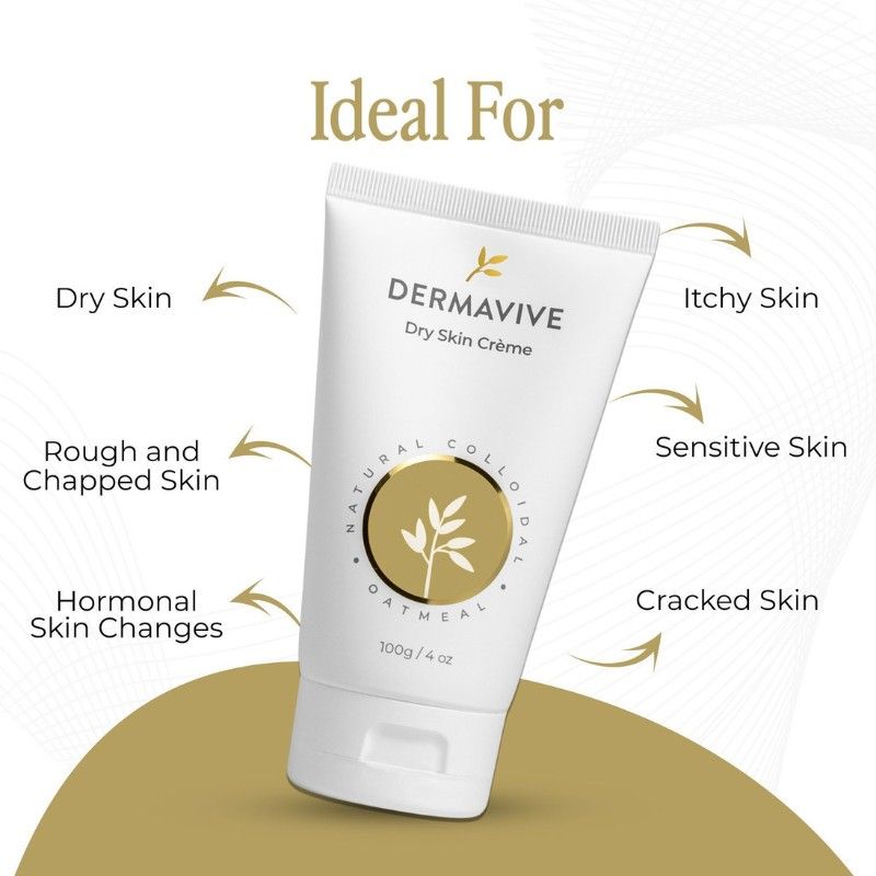 Dry Skin Face Cream With Natural Colloidal Oatmeal, Jojoba Oil & Vitamin E